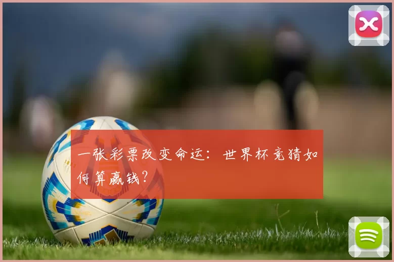 一张彩票改变命运：世界杯竞猜如何算赢钱？